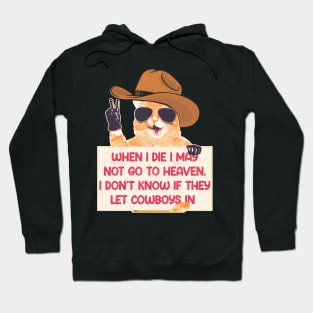 When I Die I May Not Go To Heaven, I Don't Know If They Let Cowboys In Hoodie